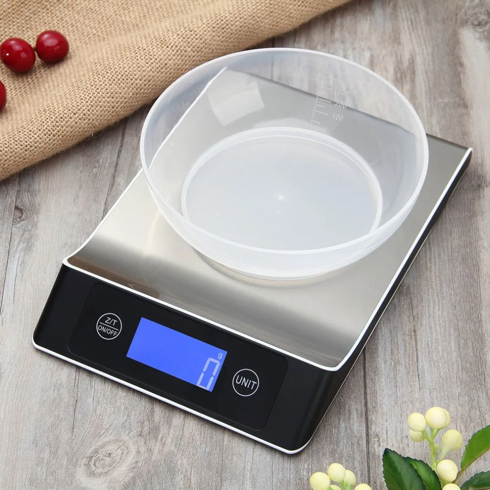 1pc 5000g/1g LCD Digital Kitchen Scale Weight Food Diet Electronic Halloween Cooking Measure Tool Stainless Steel Platform | Инструменты