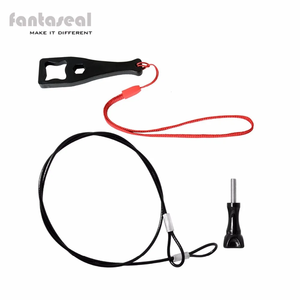 Fantaseal 60 CM Plastic Coated Stainless Steel Tether Lanyard with Screw Wrench for GoPro Hero SJCAM Garmin Virb Xiaomi yi ect
Fantaseal 60 CM Plastic Coated Stainless Steel Tether Lanyard with Screw Wrench for GoPro Hero SJCAM Garmin Virb Xiaomi yi ect