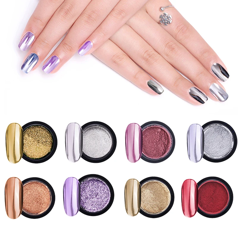 Nail Art Mirror Pigment Powder Nail Glitter Rose Gold Siliver Shining Chrome Powder Dust Pigment Decoration For UV Gel Polish
Nail Art Mirror Pigment Powder Nail Glitter Rose Gold Siliver Shining Chrome Powder Dust Pigment Decoration For UV Gel Polish