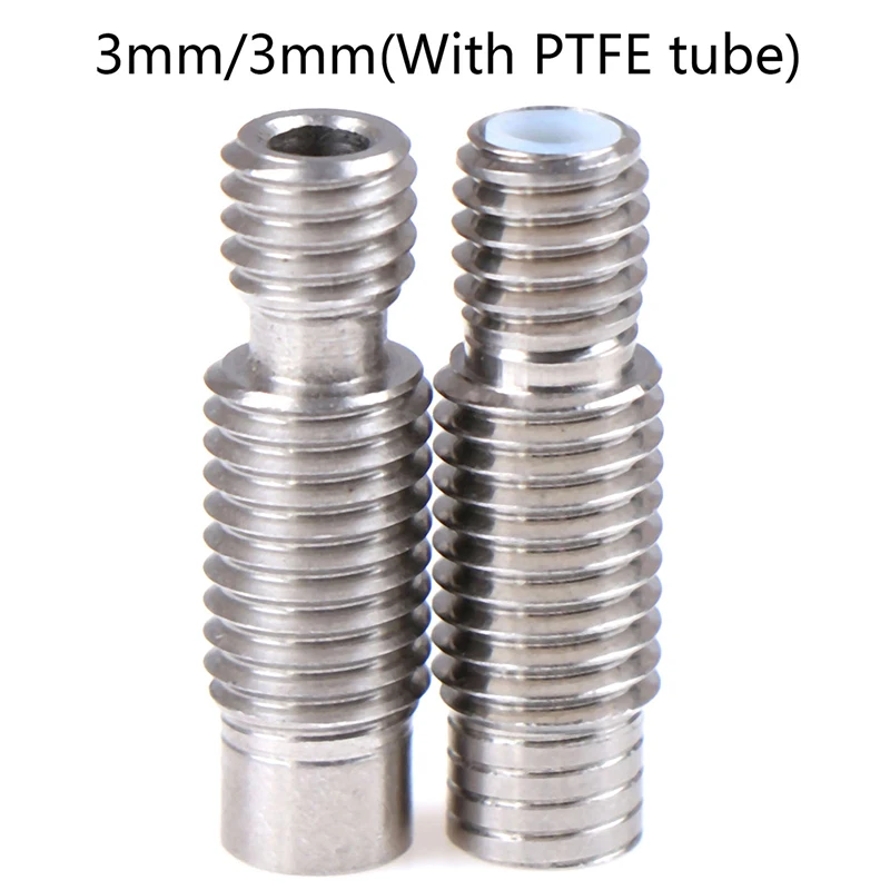 1 шт. экструдер hotend горло 3 мм нержавеющая сталь с PTFE трубка для V6 3D принтера
