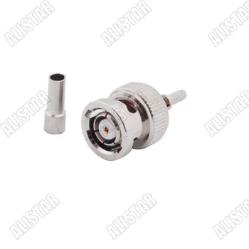 30 Pieces RP-BNC Male Straight Crimp Connector for RG174 RG316 RG178 RG179 Coaxial Cable RF
30 Pieces RP-BNC Male Straight Crimp Connector for RG174 RG316 RG178 RG179 Coaxial Cable RF