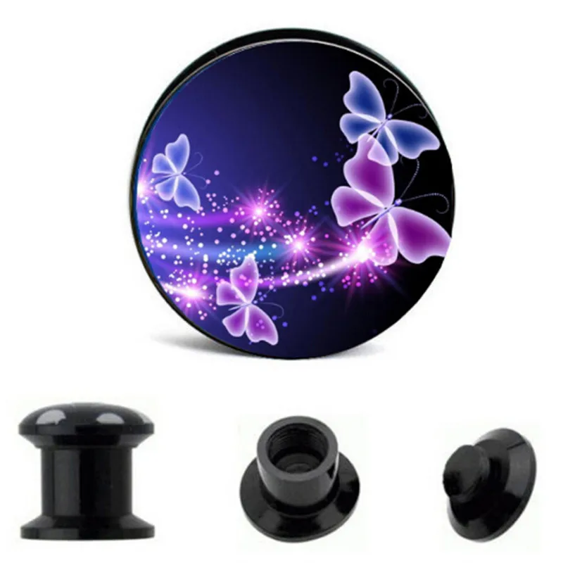 New Blue Butterfly Flowers Ear Plugs Tunnels Screw Fit Expansion Ear Gauges Stretched Piercing Tunnels Body Jewelry
New Blue Butterfly Flowers Ear Plugs Tunnels Screw Fit Expansion Ear Gauges Stretched Piercing Tunnels Body Jewelry