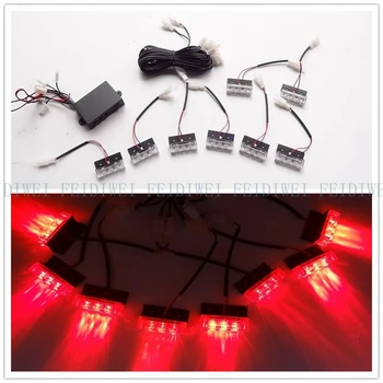 03020 8X3LED 24LED Strobe Flash Warning EMS Car Light Firemen Emergency High Power 24LED Red Blue White Green Amber Yellow
03020 8X3LED 24LED Strobe Flash Warning EMS Car Light Firemen Emergency High Power 24LED Red Blue White Green Amber Yellow