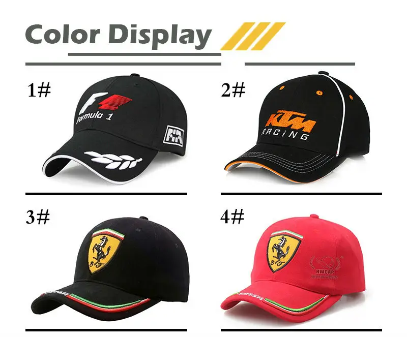 Brand F1 Baseball Caps Snapback Cotton Black Men Cap Gorras Motorcycle Racing Bone Casquette Formula 1 Outdoor Sports Dad Hats (8)