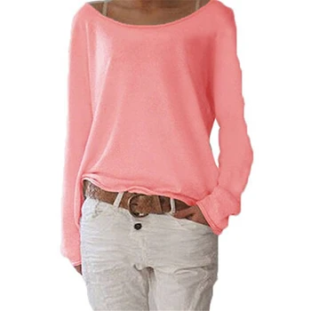 Sexy Women TShirt Spring Top Tee Casual O Neck Long Sleeve Shirt Cotton T-Shirts Tops Solid Knitted Blusas Plus Size S-2X 7Q1728
Sexy Women TShirt Spring Top Tee Casual O Neck Long Sleeve Shirt Cotton T-Shirts Tops Solid Knitted Blusas Plus Size S-2X 7Q1728
