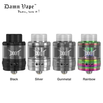 Original Damnvape Doom RTA 4ml Vaporizer 26mm Diamenter 3D Flow Systerm with Two Mesh Coils Electronic Cigarette Vape Atomizer
Original Damnvape Doom RTA 4ml Vaporizer 26mm Diamenter 3D Flow Systerm with Two Mesh Coils Electronic Cigarette Vape Atomizer