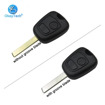 OkeyTech for Peugeot Key Shell 2 Button Groove/No Groove Blade Uncut Blank Remote Car Key Fob Cover Fob for Peugeot 107 207 307
OkeyTech for Peugeot Key Shell 2 Button Groove/No Groove Blade Uncut Blank Remote Car Key Fob Cover Fob for Peugeot 107 207 307