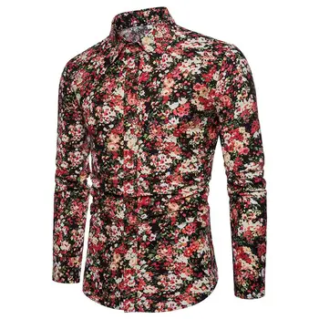 Floral Shirts Men Linen Long sleeve Slim Social Shirt Men's clothing Hawaiian Blouse Male Casual New
Floral Shirts Men Linen Long sleeve Slim Social Shirt Men's clothing Hawaiian Blouse Male Casual New