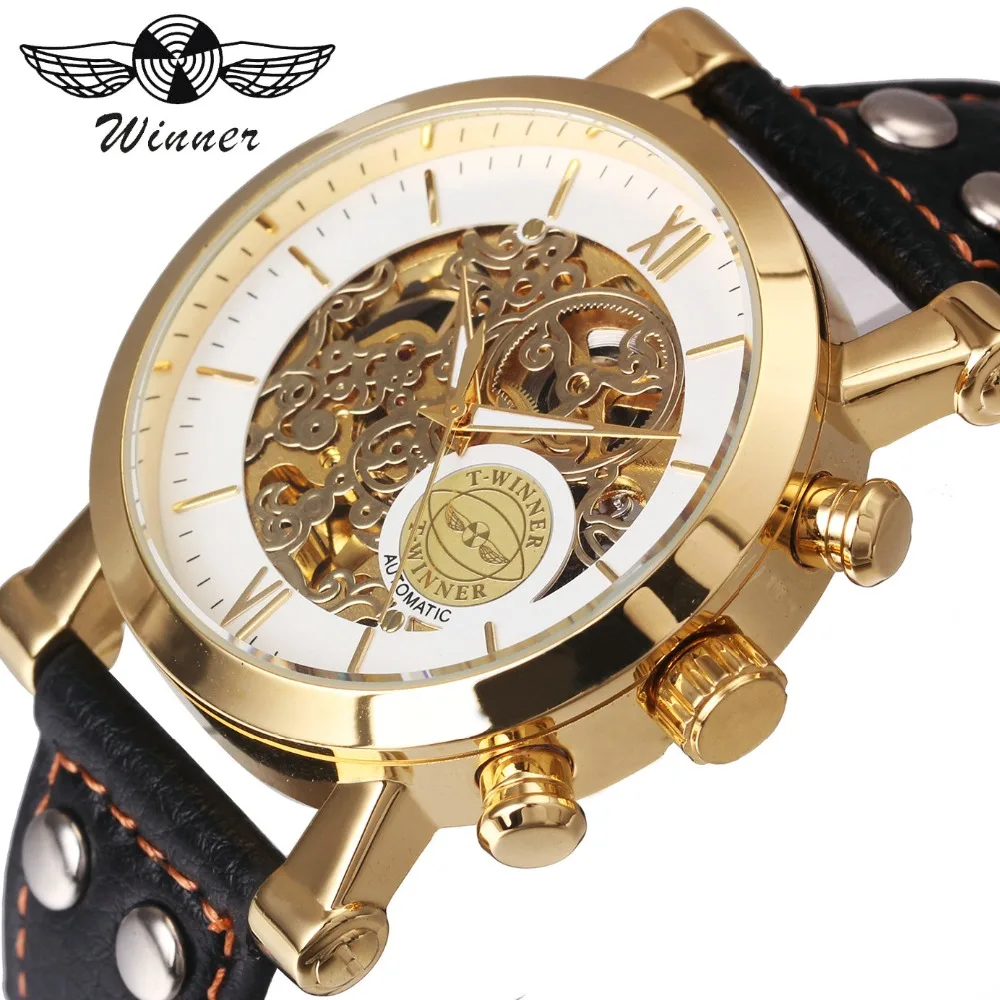 WINNER Official Sport Watch Men Automatic Mechanical Skeleton Watches Planet Pattern Design Leather Strap Hip Hop Wristwatch
WINNER Official Sport Watch Men Automatic Mechanical Skeleton Watches Planet Pattern Design Leather Strap Hip Hop Wristwatch