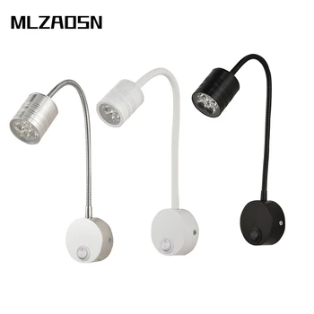 MLZAOSN LED Wall Lamps With Knob Switch 3W 5W LED 360 Degree 30CM Hose 110-240V Wall Light Above Lights Bedside Reading Lamp
MLZAOSN LED Wall Lamps With Knob Switch 3W 5W LED 360 Degree 30CM Hose 110-240V Wall Light Above Lights Bedside Reading Lamp