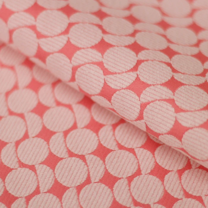 Fashion cotton jacquard fabric 145CM wide semicircular relief jacquard fashion clothing fabric high-grade jacket fabric