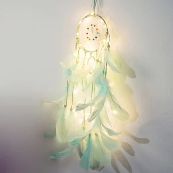 Feather Dream Net Mobile LED Fairy Lights Battery Powered Hanging Ornaments Gold Dipped Glitter Feathers Wedding Decoration
Feather Dream Net Mobile LED Fairy Lights Battery Powered Hanging Ornaments Gold Dipped Glitter Feathers Wedding Decoration