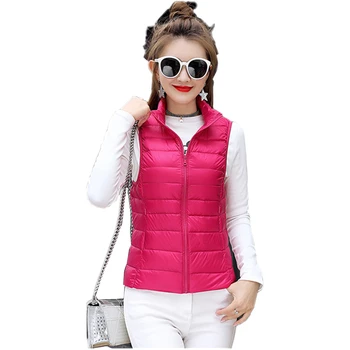 Winter Pure Color Thin Section Female Sleeveless Down Coats Ladies Fashion Slim Casual Wear LEFT ROM New Girl Down Vest S M 3XL
Winter Pure Color Thin Section Female Sleeveless Down Coats Ladies Fashion Slim Casual Wear LEFT ROM New Girl Down Vest S M 3XL