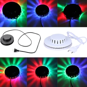 

Amazing UFO Portable Laser Stage lights 8w rgb 48 leds sound activated Sunflower led lighting wall lamp for KTV DJ Party Wedding