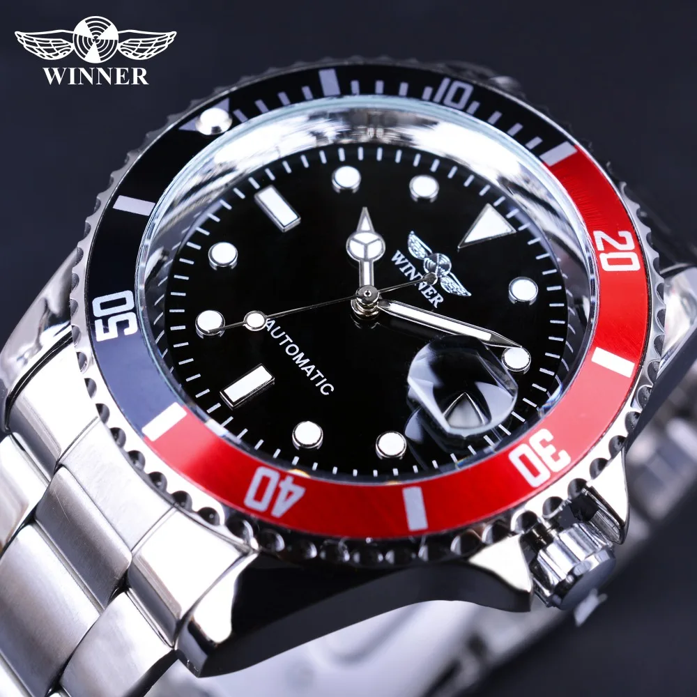 Winner 2017 Luxury Brand Design Stainless Steel Calendar Display Classic Mechanical Men Watches Top Brand Luxury Automatic Watch
Winner 2017 Luxury Brand Design Stainless Steel Calendar Display Classic Mechanical Men Watches Top Brand Luxury Automatic Watch