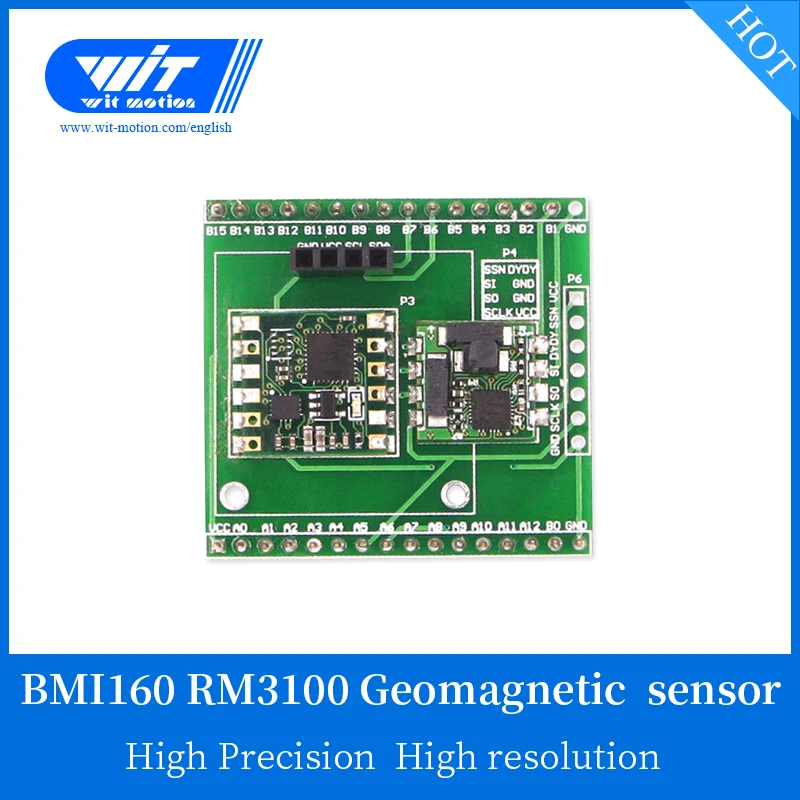 WitMotion PNI RM3100 High-Precision AHRS MEMS Module, assembled with JY901 Accelerometer+Gyro+Magnetometer, and Evaluation Board
WitMotion PNI RM3100 High-Precision AHRS MEMS Module, assembled with JY901 Accelerometer+Gyro+Magnetometer, and Evaluation Board