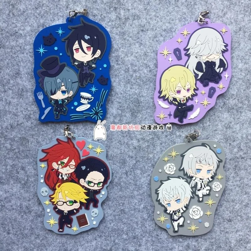 Ciel Phantomhive Sebastian Joker Grell Under Taker Anime Black Butler Rubber Keychain
Ciel Phantomhive Sebastian Joker Grell Under Taker Anime Black Butler Rubber Keychain