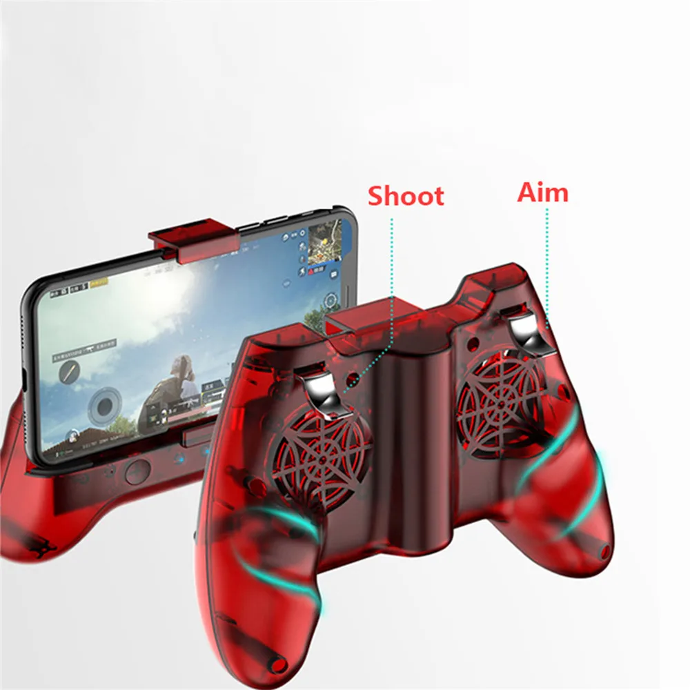 Mobile PUBG Gamepad Controller Joystick Cooling Fans Power Band Gamepad for Android IOS 4 Four Finger Peripherals Auxiliary
Mobile PUBG Gamepad Controller Joystick Cooling Fans Power Band Gamepad for Android IOS 4 Four Finger Peripherals Auxiliary