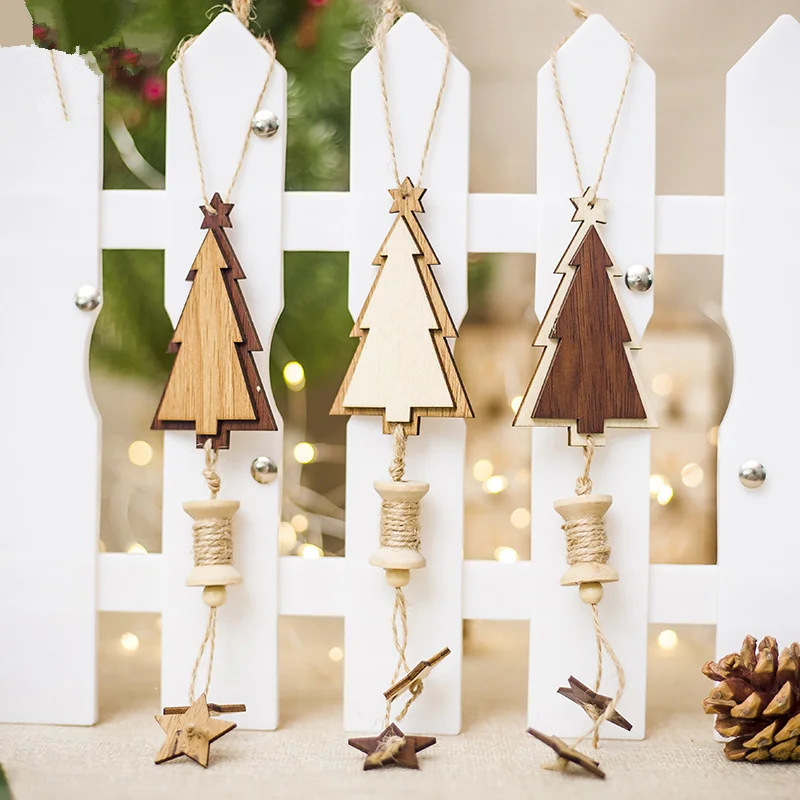 1PCS Wooden Christmas Tree Pendants Xmas Tree Hanging Decorations New Year Party Pendant Christmas Supplies Decoration for Home
1PCS Wooden Christmas Tree Pendants Xmas Tree Hanging Decorations New Year Party Pendant Christmas Supplies Decoration for Home