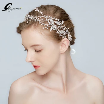 QUEENCO Leaf Bridal Headband Crystal Tiara Handmade Wedding Hair Accessories Party Prom Hairbands Anniversary Gift
QUEENCO Leaf Bridal Headband Crystal Tiara Handmade Wedding Hair Accessories Party Prom Hairbands Anniversary Gift