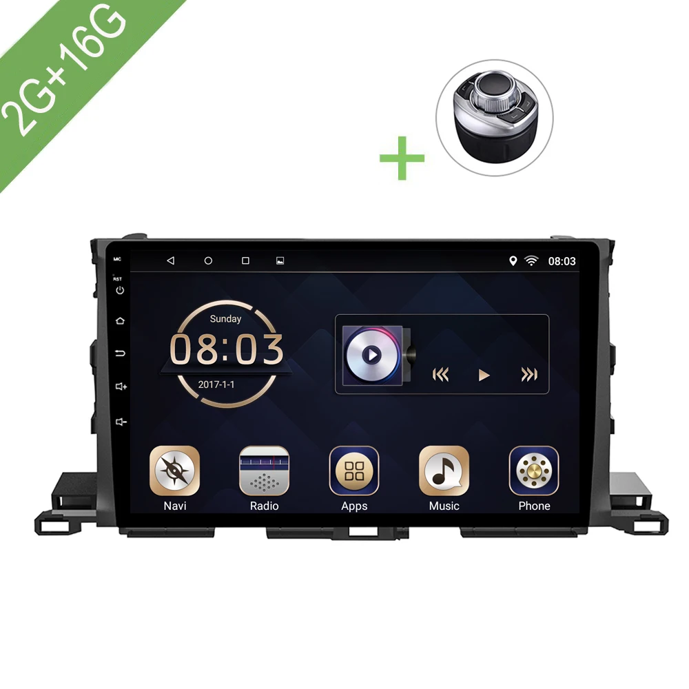Android 7.1 Car Navigation Stereo,10.1" 2G/16G Car Entertainment Radio,WiFi Mirror Link for TOYOTA Highlander 2015-2017
Android 7.1 Car Navigation Stereo,10.1" 2G/16G Car Entertainment Radio,WiFi Mirror Link for TOYOTA Highlander 2015-2017
