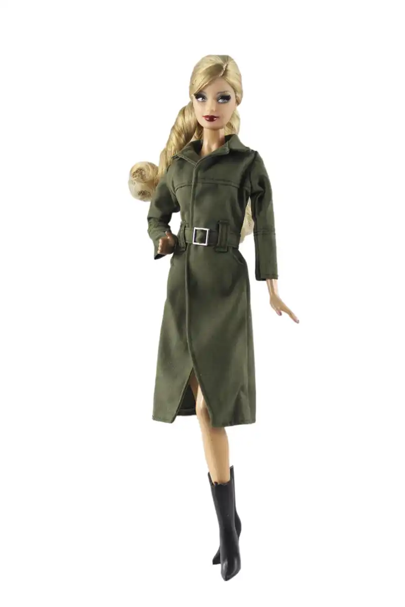 coat modern outfit daily wear hat for barbie doll accessories