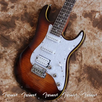 48 hour shipments/Farmer custom Tom electric guitar/DROP TOP CLASSIC HSS NATURAL YELLOW SUN/free shipping
48 hour shipments/Farmer custom Tom electric guitar/DROP TOP CLASSIC HSS NATURAL YELLOW SUN/free shipping