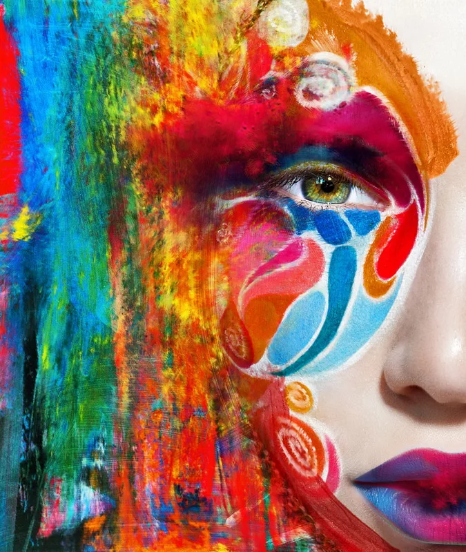 Spray painting girl face on oil painting canvas for home decor and wall art poster, gallery
Spray painting girl face on oil painting canvas for home decor and wall art poster, gallery