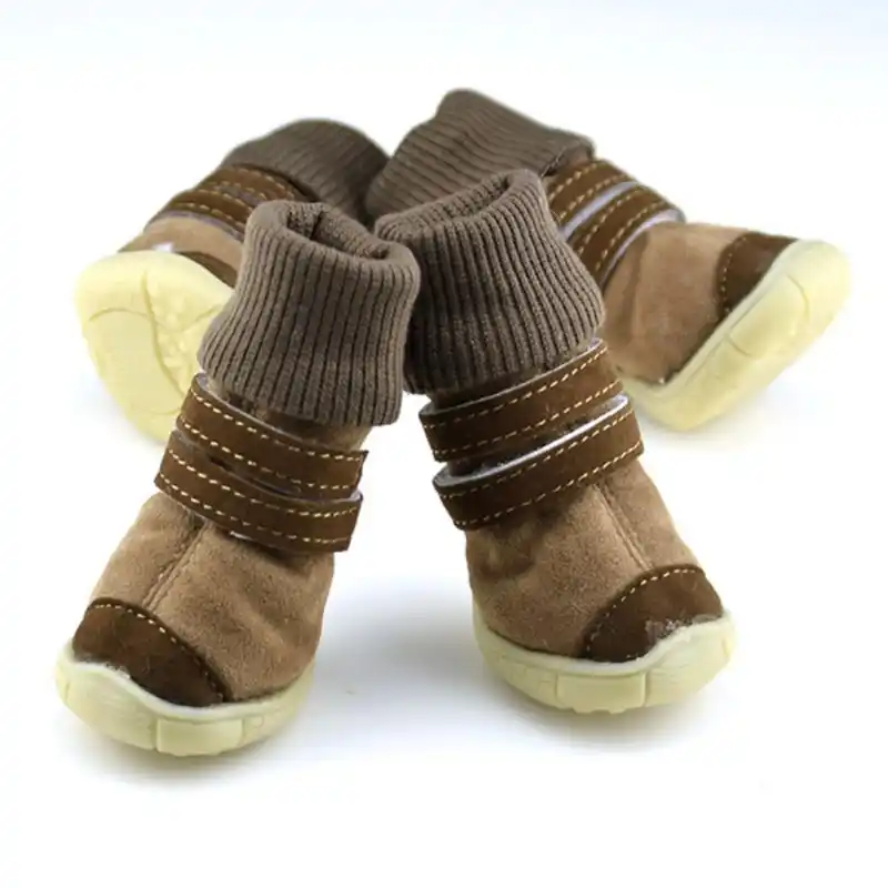 Winter Pet Shoes Anti slip Cotton Soft 