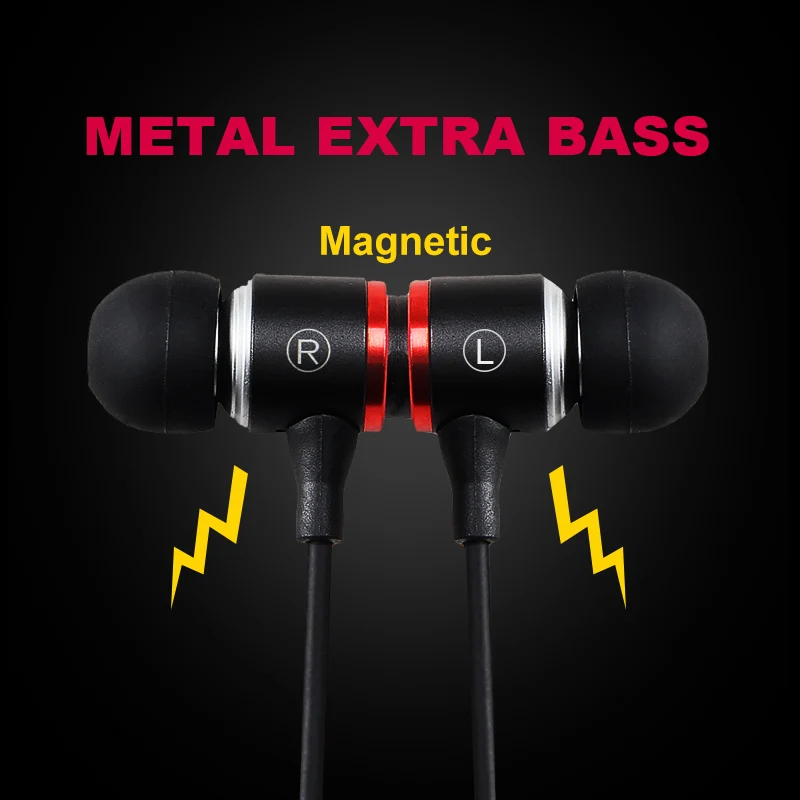 JEELOCK In Ear Bluetooth 5 0 Extra Bass Магнитный дизайн поглощения спортивные наушники с
