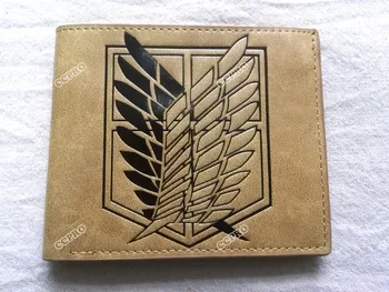 Thin type khaki Anime Attack On Titan PU short purse/wallet printed with wings of liberty
Thin type khaki Anime Attack On Titan PU short purse/wallet printed with wings of liberty