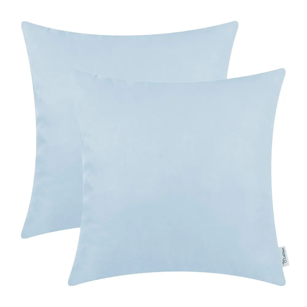 2PCS Square CaliTime Solid Cushion Cover Pillow Shell Home Sofa Decor Super Soft Thick Heavy Faux Suede 18" X 18" Baby Blue
2PCS Square CaliTime Solid Cushion Cover Pillow Shell Home Sofa Decor Super Soft Thick Heavy Faux Suede 18" X 18" Baby Blue