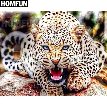 HOMFUN Full Square/Round Drill 5D DIY Diamond Painting "Leopard" 3D Embroidery Cross Stitch 5D Home Decor Gift A00164 
HOMFUN Full Square/Round Drill 5D DIY Diamond Painting "Leopard" 3D Embroidery Cross Stitch 5D Home Decor Gift A00164