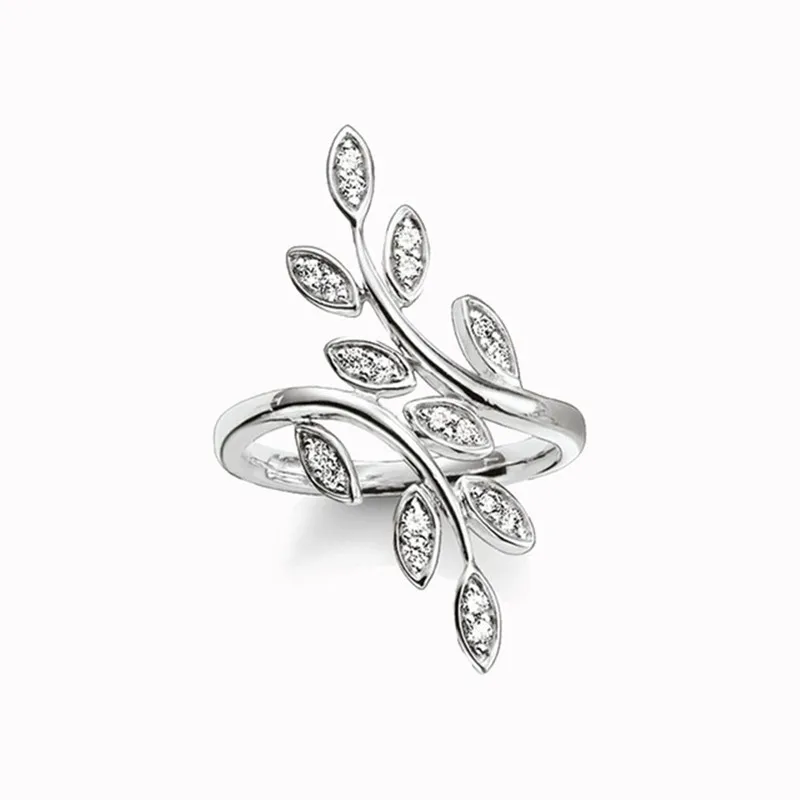 Muffiy Brand Silver Color White Cubic Zirconia Leaf Eternity Rings Trendy Piercing Women Jewelry Romantic Wanita Cantik Bijoux
Muffiy Brand Silver Color White Cubic Zirconia Leaf Eternity Rings Trendy Piercing Women Jewelry Romantic Wanita Cantik Bijoux