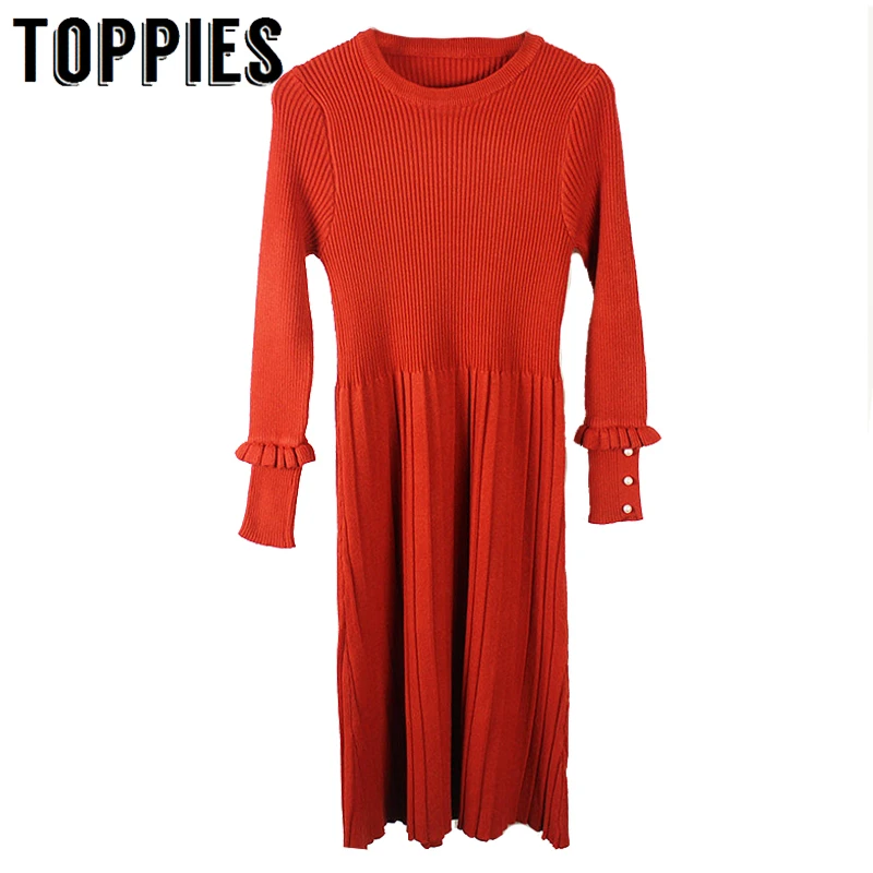 2019 Knitting Sweater Dress Women Elegant Pearls Party Dress Pleated Hem Jumpers Slim Bodycon Vestidos
2019 Knitting Sweater Dress Women Elegant Pearls Party Dress Pleated Hem Jumpers Slim Bodycon Vestidos
