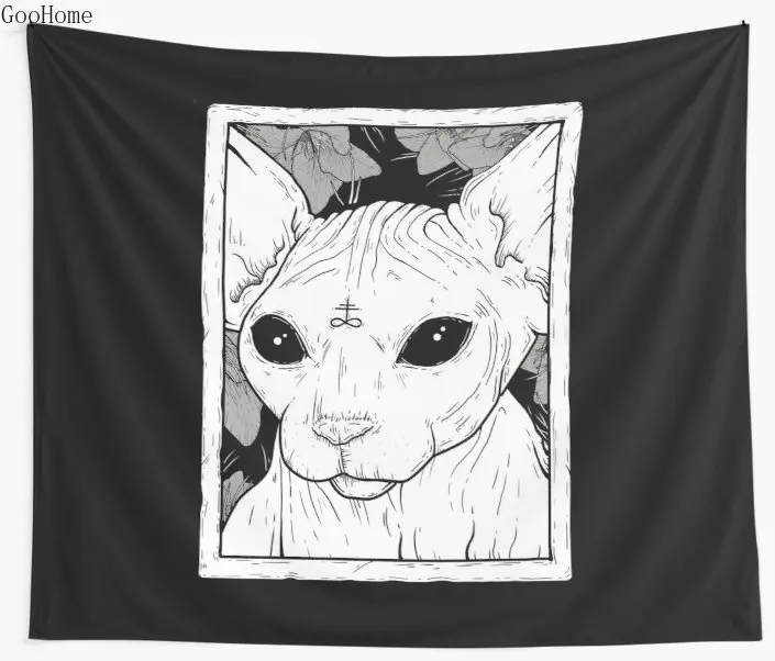 Sphynx Occult Cat Wall Tapestry Cover Beach Towel Throw Blanket Picnic Yoga Mat Home Decoration
Sphynx Occult Cat Wall Tapestry Cover Beach Towel Throw Blanket Picnic Yoga Mat Home Decoration