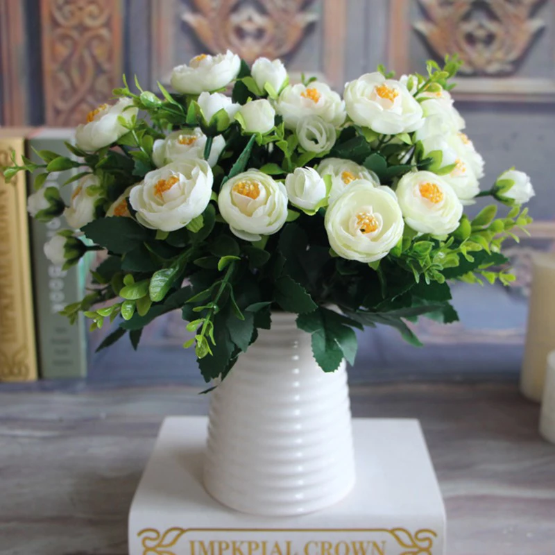 6 Branches Vivid Fake Peony Flower Silk Flower Autumn Artificial Flowers Wedding Home Party Decoration DA
6 Branches Vivid Fake Peony Flower Silk Flower Autumn Artificial Flowers Wedding Home Party Decoration DA