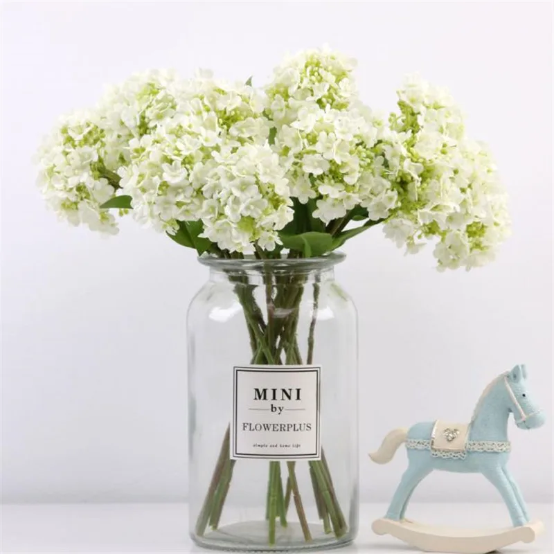 Fake Single Stem Snowflake Hydrangea Simulation Mini Hydrangeas for Wedding Home Showcase Decorative Artificial Flowers
Fake Single Stem Snowflake Hydrangea Simulation Mini Hydrangeas for Wedding Home Showcase Decorative Artificial Flowers
