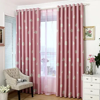 White Cloud Pink Blackout Children Curtains For living Room Blue tulle Sheer Drapes For Boys Girls Bedroom Custom Made WP125&2
White Cloud Pink Blackout Children Curtains For living Room Blue tulle Sheer Drapes For Boys Girls Bedroom Custom Made WP125&2