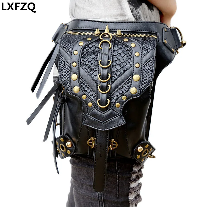 carteras mujer Steam punk bag thigh Motor leg Outlaw Pack Holster Protected Purse Shoulder Backpack Purse PU leather women bag
carteras mujer Steam punk bag thigh Motor leg Outlaw Pack Holster Protected Purse Shoulder Backpack Purse PU leather women bag