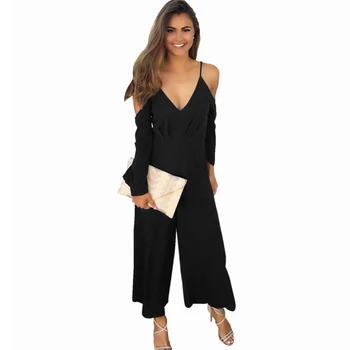 Autumn Sexy Elegant Loose Wide Leg Jumpsuit Women V-Neck Cold Shoulder Long Sleeve Office Work Wear Formal Romper Club Overalls
Autumn Sexy Elegant Loose Wide Leg Jumpsuit Women V-Neck Cold Shoulder Long Sleeve Office Work Wear Formal Romper Club Overalls