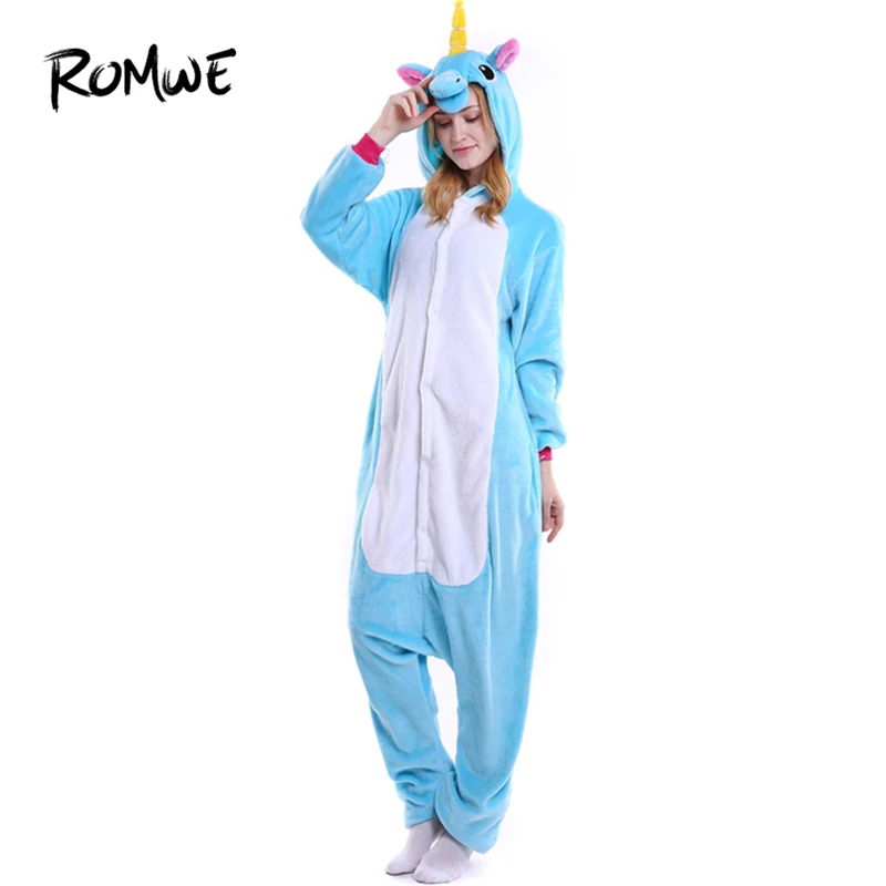 ROMWE Zip Back Animal Plush Onesie Hooded Sleepwear Spring Fall Winter Female Cartoon Button Embroidery Casual Loungewear 
ROMWE Zip Back Animal Plush Onesie Hooded Sleepwear Spring Fall Winter Female Cartoon Button Embroidery Casual Loungewear
