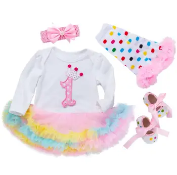 4PCs per Set Rainbow Baby Girls 1st 2nd Ice Cream Cat Cartoon Birthday Dress Outfit Bowknot Headband Leggings Shoes
4PCs per Set Rainbow Baby Girls 1st 2nd Ice Cream Cat Cartoon Birthday Dress Outfit Bowknot Headband Leggings Shoes