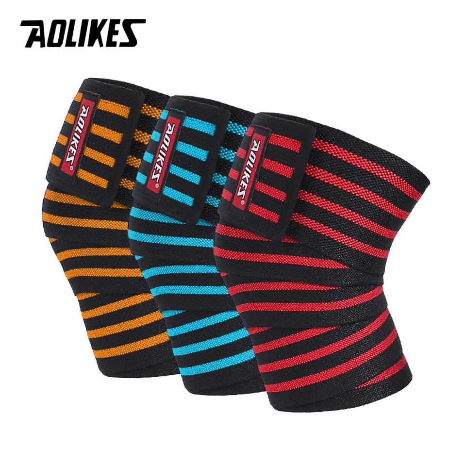 AOLIKES 1PCS 180*8CM Fitness WeightLifting Leg Knee Compression Straps Wraps Elastic Bandages Poverlifting Squats Training
AOLIKES 1PCS 180*8CM Fitness WeightLifting Leg Knee Compression Straps Wraps Elastic Bandages Poverlifting Squats Training