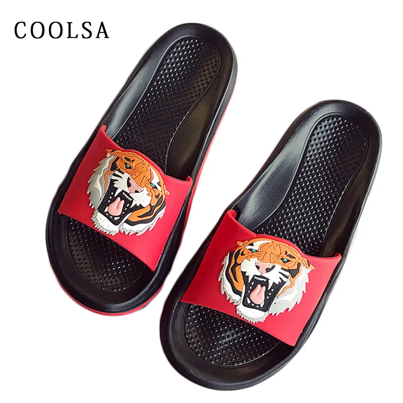 Summer Women Slippers Tiger Head Designer Flat Non Slip Massage Slipper Soft Home Flip Flops Female Slides Casual Beach Sandals
Summer Women Slippers Tiger Head Designer Flat Non Slip Massage Slipper Soft Home Flip Flops Female Slides Casual Beach Sandals