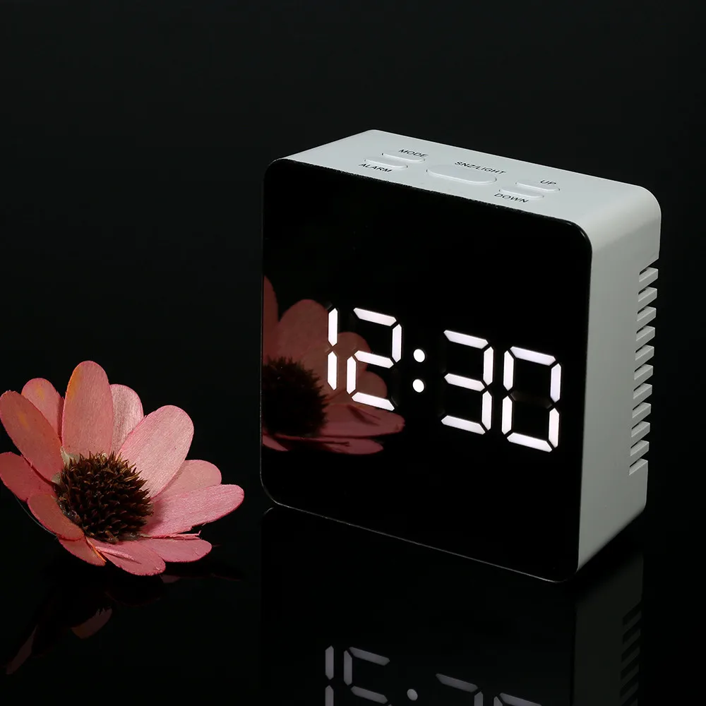Alarm Watch Table Mirror LED Multifunction Digital Electronic Temperature Snooze Desk Clock Home Decor 2851
Alarm Watch Table Mirror LED Multifunction Digital Electronic Temperature Snooze Desk Clock Home Decor 2851