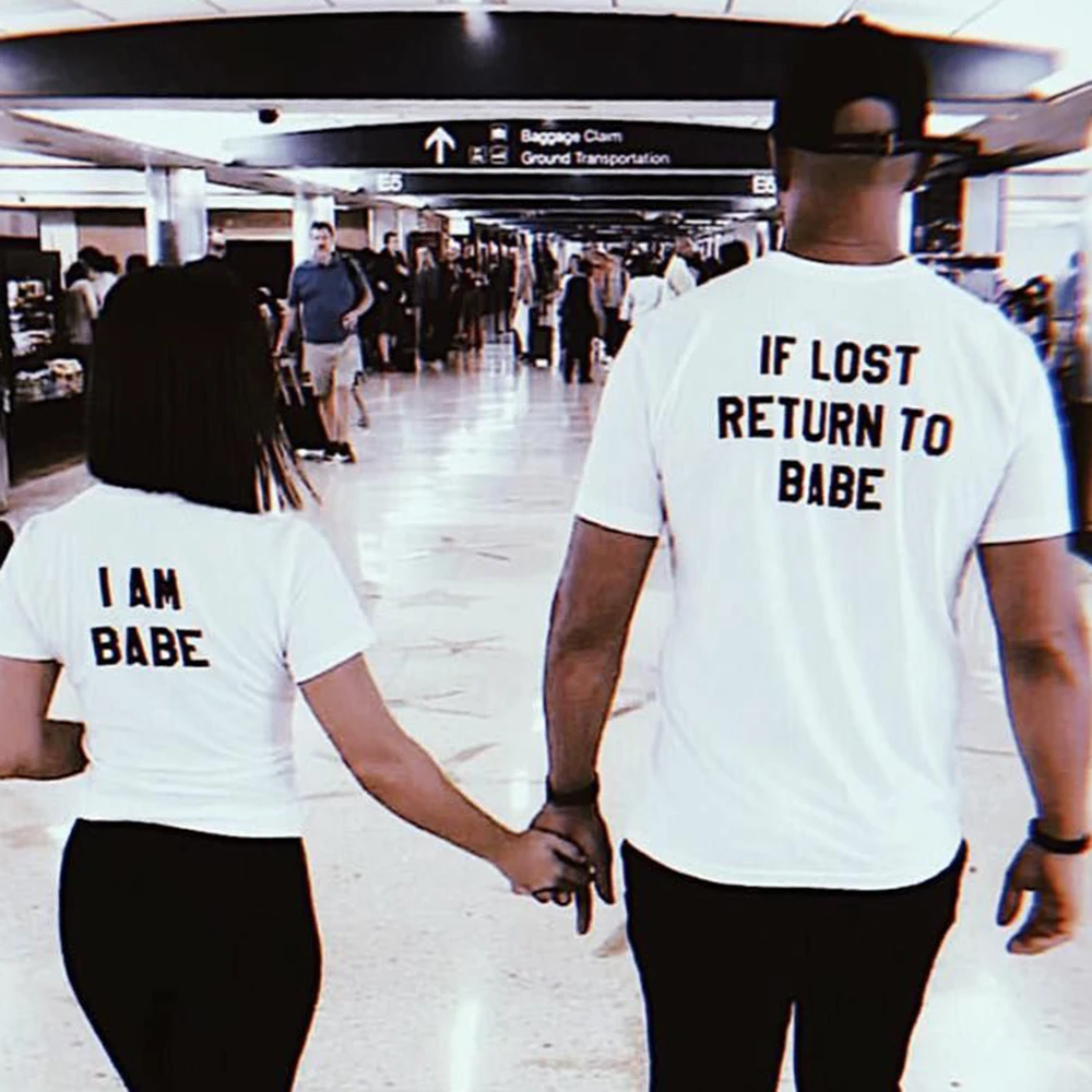 BKLD BABE Letter Printing Casual Couples Lovers T Shirt Men Women 2019 Summer Short Sleeve O-Neck Valentine King Queen Tops Tees
BKLD BABE Letter Printing Casual Couples Lovers T Shirt Men Women 2019 Summer Short Sleeve O-Neck Valentine King Queen Tops Tees