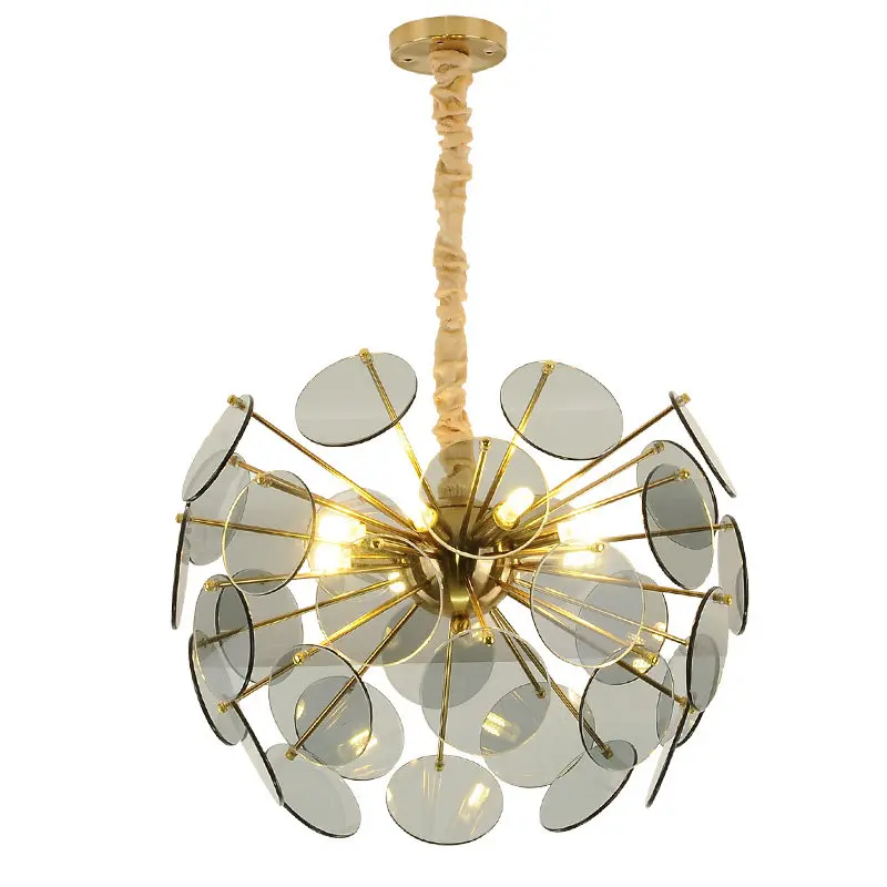 Modern Dandelion Chandelier Lighting Dia.52CM gold metal gray glass G9 bulb Bedroom Kitchen Dining Room Pendant Hanging Lamp
Modern Dandelion Chandelier Lighting Dia.52CM gold metal gray glass G9 bulb Bedroom Kitchen Dining Room Pendant Hanging Lamp