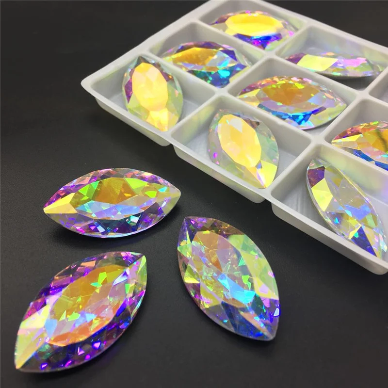 TopStone K9 AB Crystal Navette Crystal Fancy Stone K9 Glass Horse Eye Marquise Beads Quality Jewelry Making
TopStone K9 AB Crystal Navette Crystal Fancy Stone K9 Glass Horse Eye Marquise Beads Quality Jewelry Making