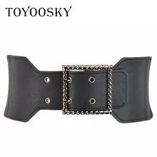 Black Women Wide Belt Square Buckle Women Cummerbunds Belt For Dress Coat PU Slimming Women Girdle Strap Belt For Women Coat
Black Women Wide Belt Square Buckle Women Cummerbunds Belt For Dress Coat PU Slimming Women Girdle Strap Belt For Women Coat